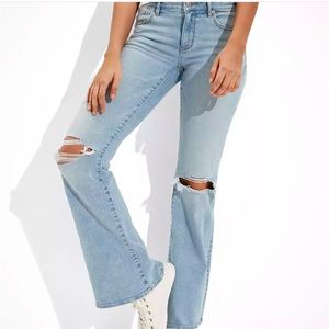AE Ne(x)t Level Ripped Low-Rise Flare Jean